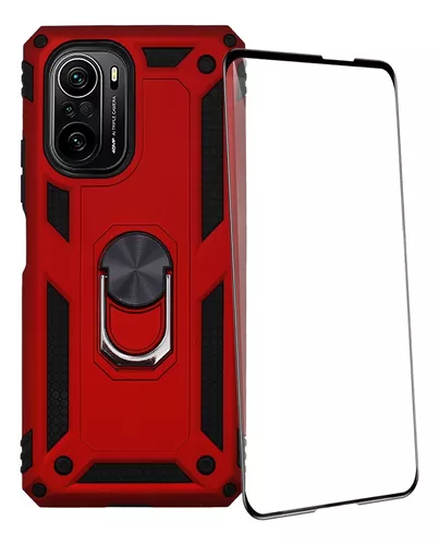 Funda Case Carbono Para Xiaomi Poco F3 + Templado Full 9d