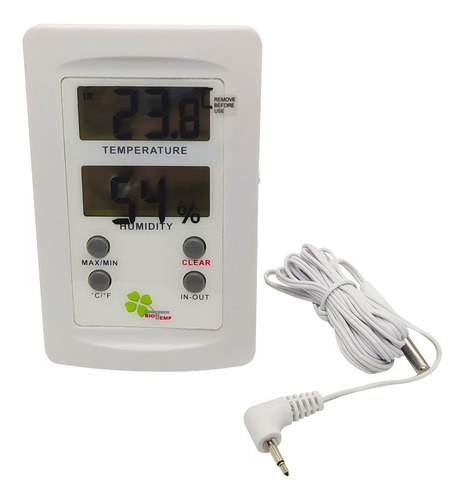 Imagen 3 de 10 de Termohigrometro Digital Max/min In/out Con Sonda -50/+70°c