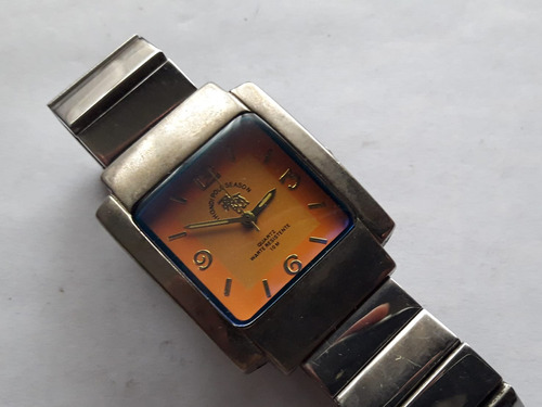 Reloj Polo Con Estuche Plateado Naranja (Usado)