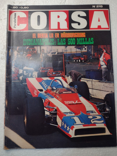 Revista Corsa Nº215 8 De Junio 1970