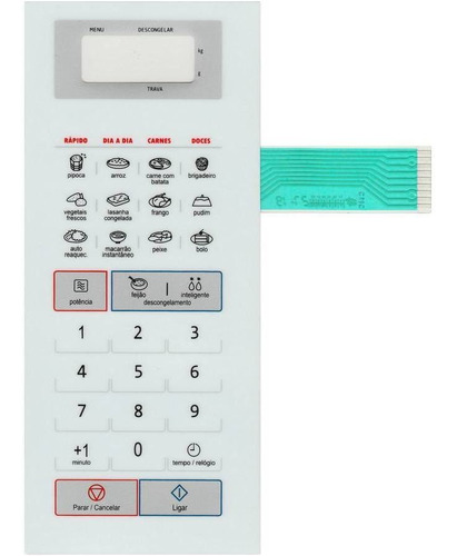 Imagem 1 de 2 de Teclado De Membrana Microondas Panasonic Nn-st568wru Perfect
