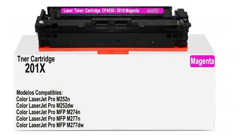 Toner Genérico Cf403x 201x Magenta Para Laserjet Pro M252dw
