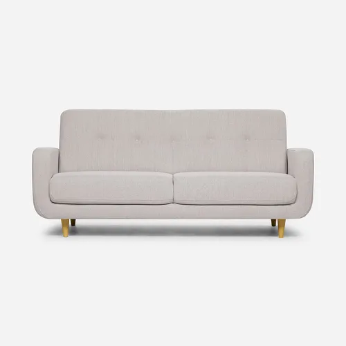 Sofá Rosen Sophia 3 Cuerpos Tela Beige