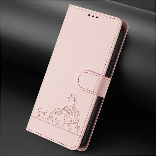 Funda For Motorola Edge 50 Fusion Cat Rfid Cartera Flip