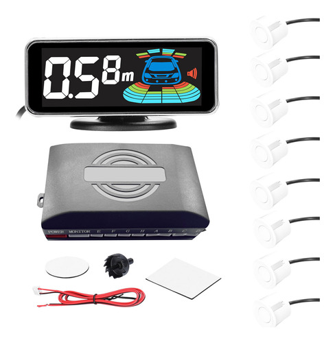 Sensor De Aparcamiento Coche Con.sensores, Pantalla Lcd Y