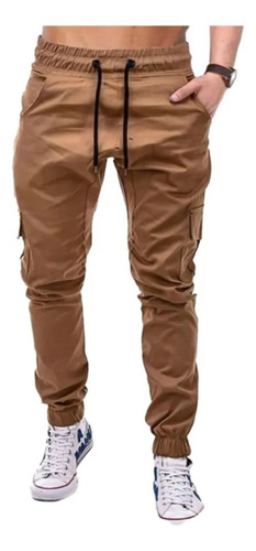 Pantalon Jogger Cargo Hombre Gabardina Hard Work Ffaa 