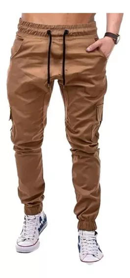 Pantalon Jogger Cargo Hombre Gabardina Hard Work Ffaa