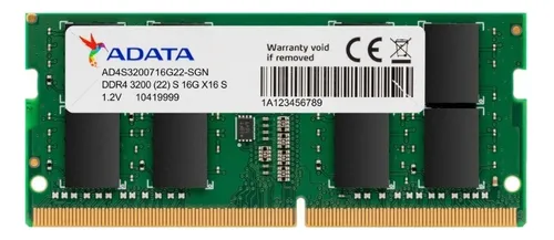 comprar Memória Notebook 16gb Ddr4 3200mhz - Adata