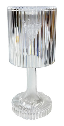 Lámpara Led De Mesa Acrílico De Cristal Diseño Circular
