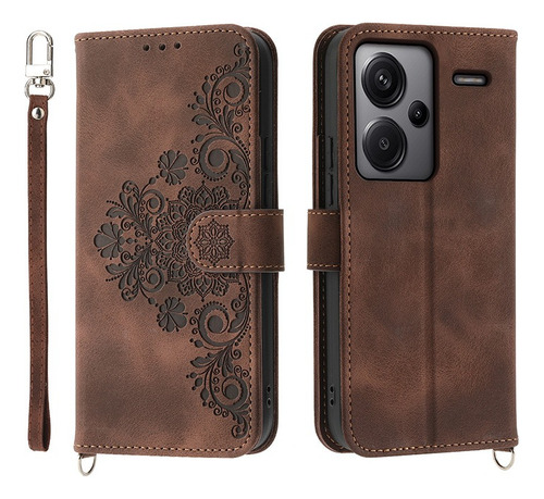 For Redmi Note 13 Pro+ 5g 2 In 1 Wallet Card Slot Case+strap