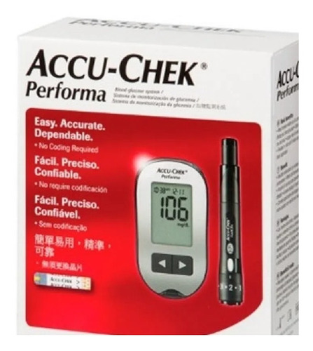 Glucómetro Accu Chek Performa Kit Completo Medidor Glucosa