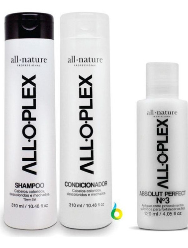 Kit Alloplex All Nature Shampoo E Cond. + Passo 3 Aloplex