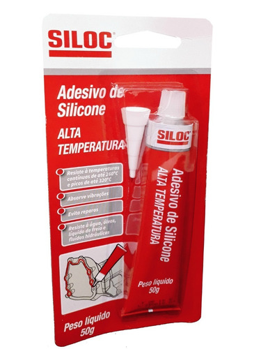 Cola De Silicone Siloc Alta Temperatura P/ Junta De Motor