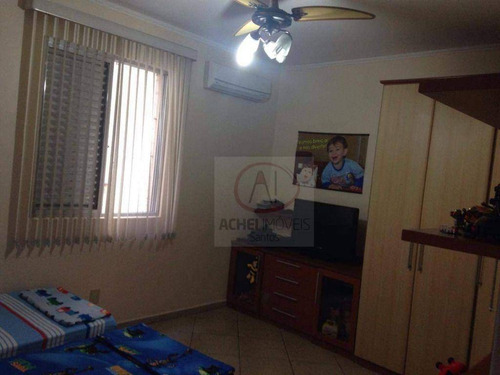 Imagem 11 de 13 de Apartamento Com 2 Dormitórios Sendo 1 Suíte, 2 Banheiros E 1 Vaga, À Venda, 110 M² Por R$ 430.000 - Gonzaga - Santos/sp - Ap10773