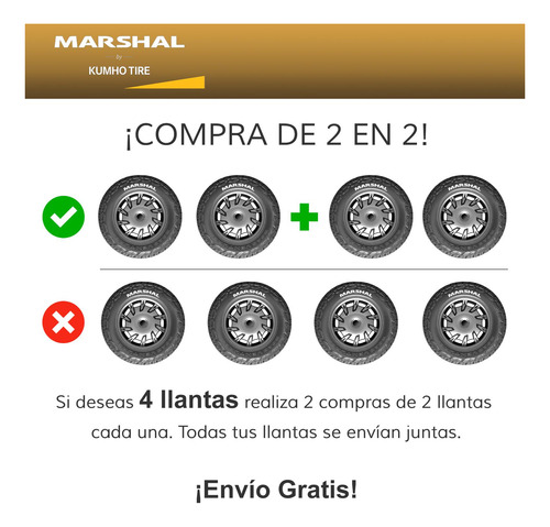 Llanta 235/55r17 Marshal Mu12 103w W