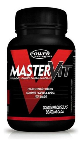 Master Vit 600mg (90 Caps) - Padrão: Único Sem Sabor