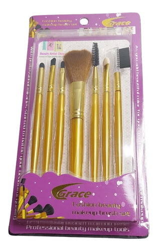 Set De Siete Pinceles De Maquillaje 