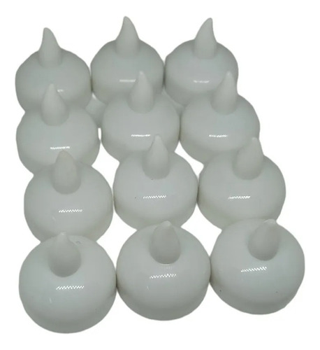 Pack 12 Mini Velas Led Flotantes Luz Cálida