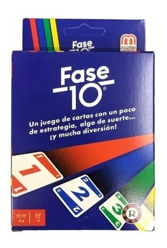 Juego De Mesa Cartas Y Estrategia Fase 10 Ruibal 