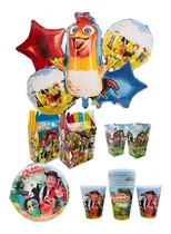Comprar Platos Vasos Dulceros Etc. + Globos 167pz Fiesta 40 Invitado