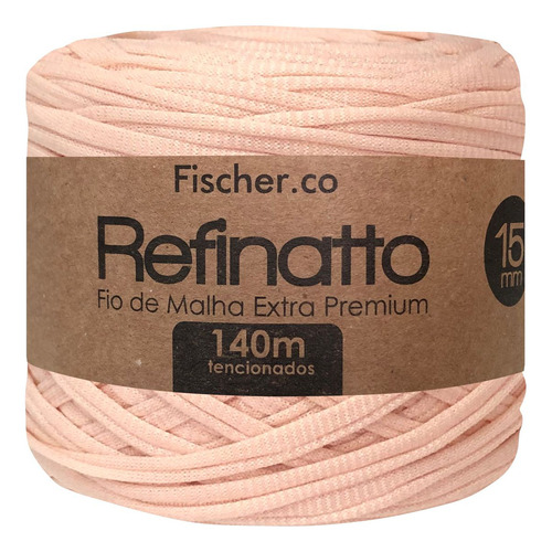 Fio Malha Extra Premium Refinatto Amigurumi 15mm Fischer Cor Pérola