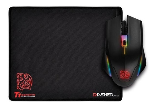 Imagen 2 de 7 de Combo Mouse Gamer + Pad Thermaltake Talon Elite Rgb 5000 Dpi