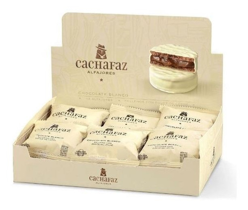 Alfajor Blanco Cachafaz 60 Gr Caja Por 12 Unidades