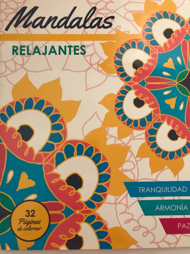 Libro Para Colorear Adultos Mandalas Relajantes -