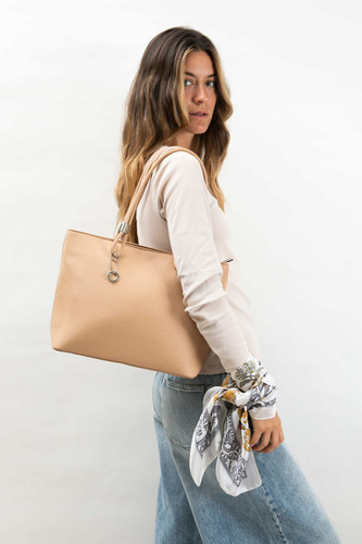 Cartera En Flotter Con Asa Fija Lisa La Chapelle Visón Lisa Níquel Vison