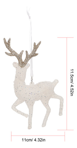 4 Colgantes Navideños Con Forma De Alce, Estatuas De Alces,