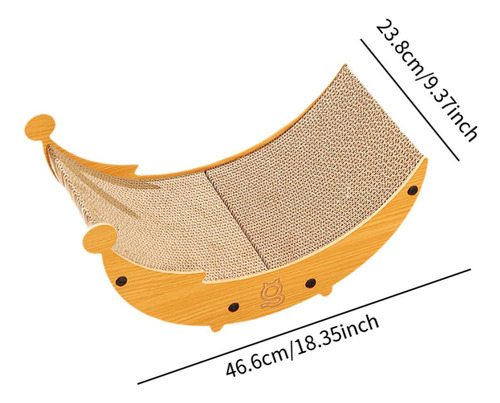 Cama Rascadora Para Gatos, Cama Para Descansar Y M Roble