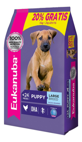 Eukanuba Puppy Raza Grande 15 + 3 Kg