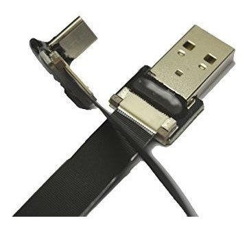 Corto Negro Ffc Usb Fpv Plano Slim Delgada Cinta Cable