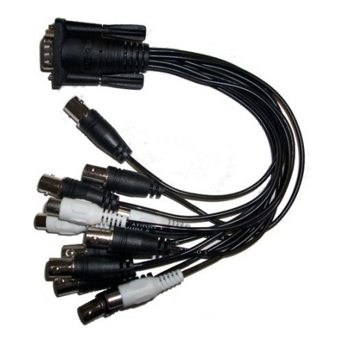 Cable Pulpo Bnc Vga 8 Canales Camaras Dvr 4 Rca Hembra Audio