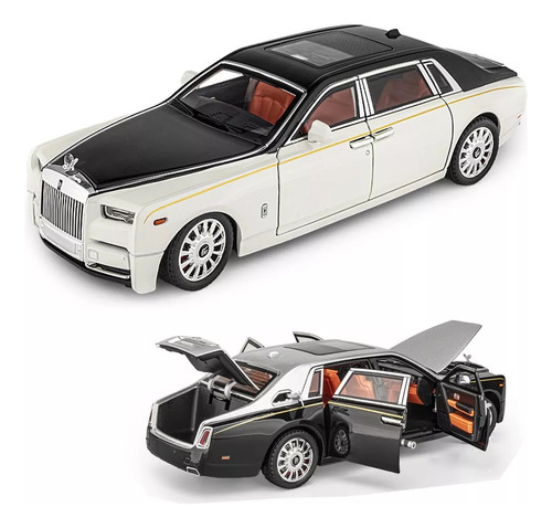 Coche De Metal En Miniatura Rolls Royce Phantom Roof Estrus