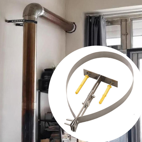 Soporte Para Tubo De Chimenea Accesorios Para Soporte Plata