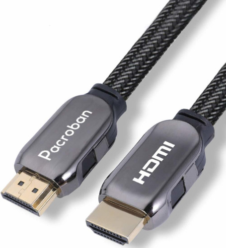 Pacroban 8k Hdmi 2.1 Cable Trenzado (10 Pies) Cl3 Nominal So