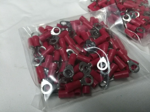 Terminal Pre Aislado Ojal 5mm Rojo A-4