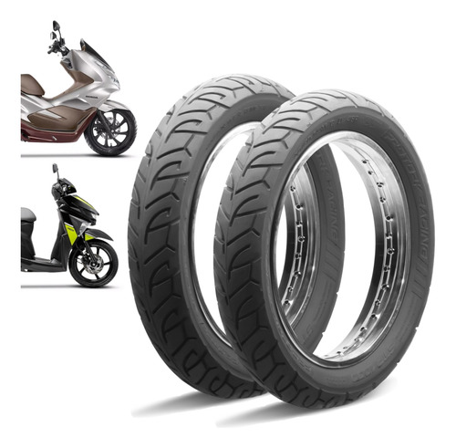 Par Pneu Honda Pcx 100/90-14 + 90/90-14 Mod. Original Moto