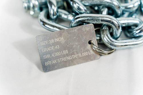 Cadena De Seguridad Para Remolque Grado 43, 16k, 3/8 Axon