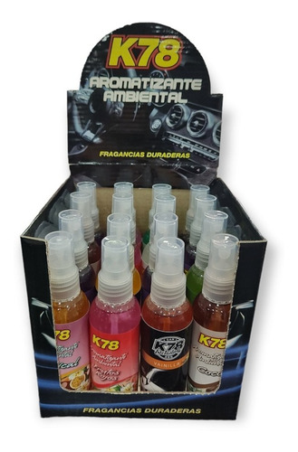 Aromatizante Perfume Para Auto Ambiente K78 75cc X 16 U