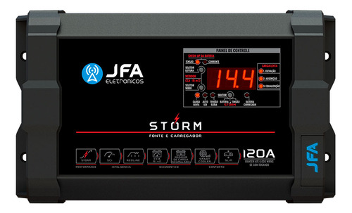 Fonte Carregador Automotiva Jfa 120a Sci Pwm Bivolt A Melhor