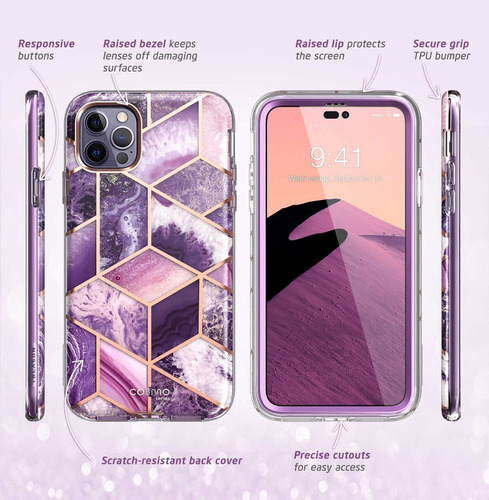 Funda I-blason Cosmo For iPhone 14 Pro Max De 6,7 Pulgadas