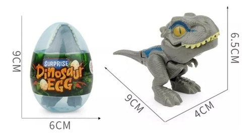 Imagen 6 de 10 de Super Pack 4 Huevos De Juguete Con Dinosaurios Mordelones