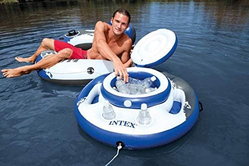 Intex Mega Chill Alberca Inflable Flotante 24 Soporte Para B