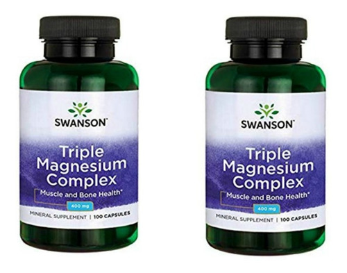 Magnesio Triple Magnesio Pack 2x 400mg 100cap Envio Gratis