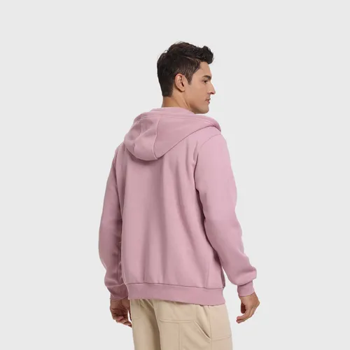 Polerón Hombre Full Zipper Rosado Claro Fashion's Park