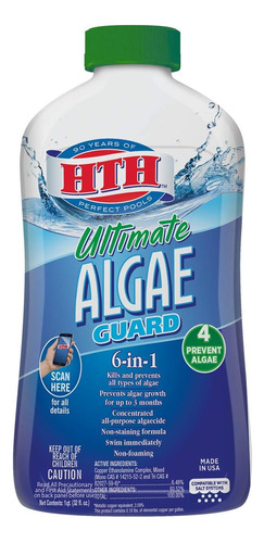 Ultimate Algae Guard - Limpiador De Algicidas Para Piscina, 