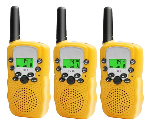 2024 Set Infantil 3 Radios Walkie Talkie Con Alcance De 6 Km