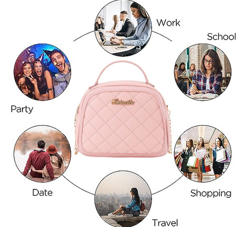 Bolsa Mariconera Moda Mujer Bandolera Cartera Mano Monedero